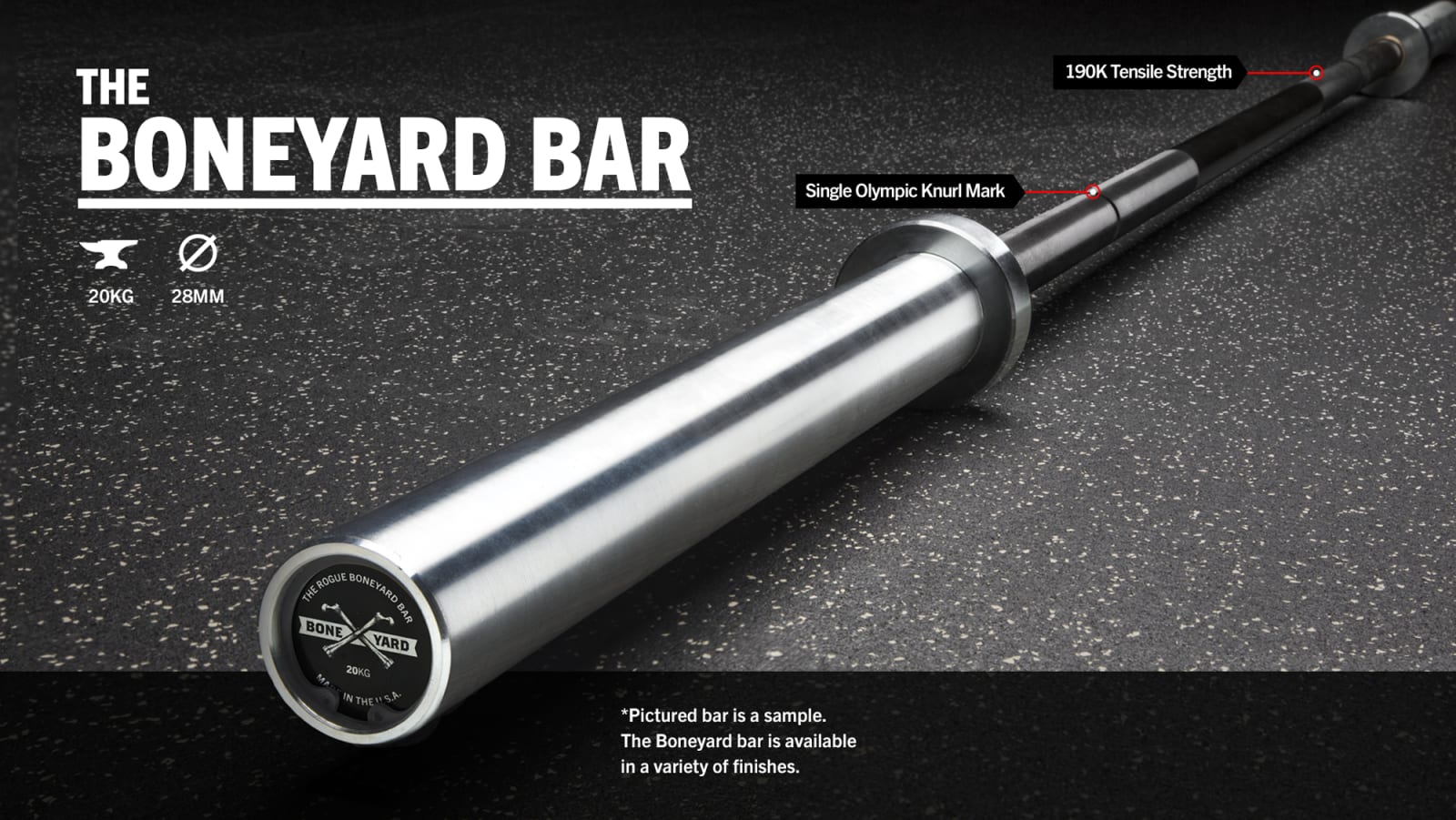 Rogue 28MM Boneyard Bars | Rogue Fitness